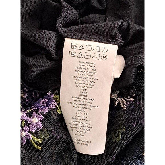 Michael Kors Embroidered Short Sleeve Top SzSmall - Picture 7 of 9